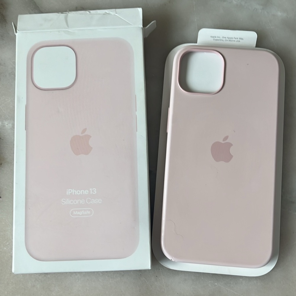 Apple iPhone 13 Silicone Case Set of 3 Purple,  Pink and Glitter Pink Sky Case - Picture 4 of 15